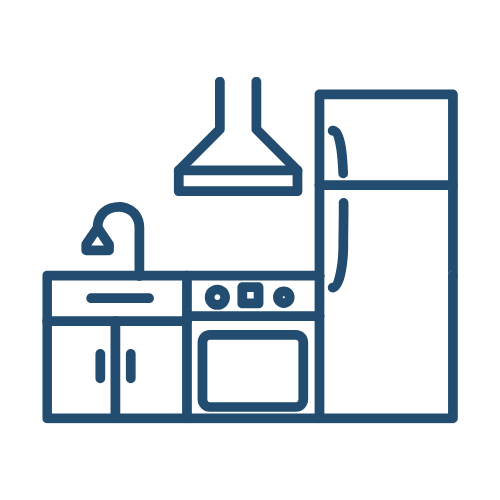 Come see the fully equipped kitchens at Lakeside Apartments in Granbury, Texas