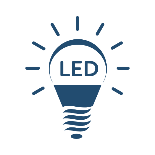 Some units have new LED lighting at Lakeside Apartments in Granbury, Texas